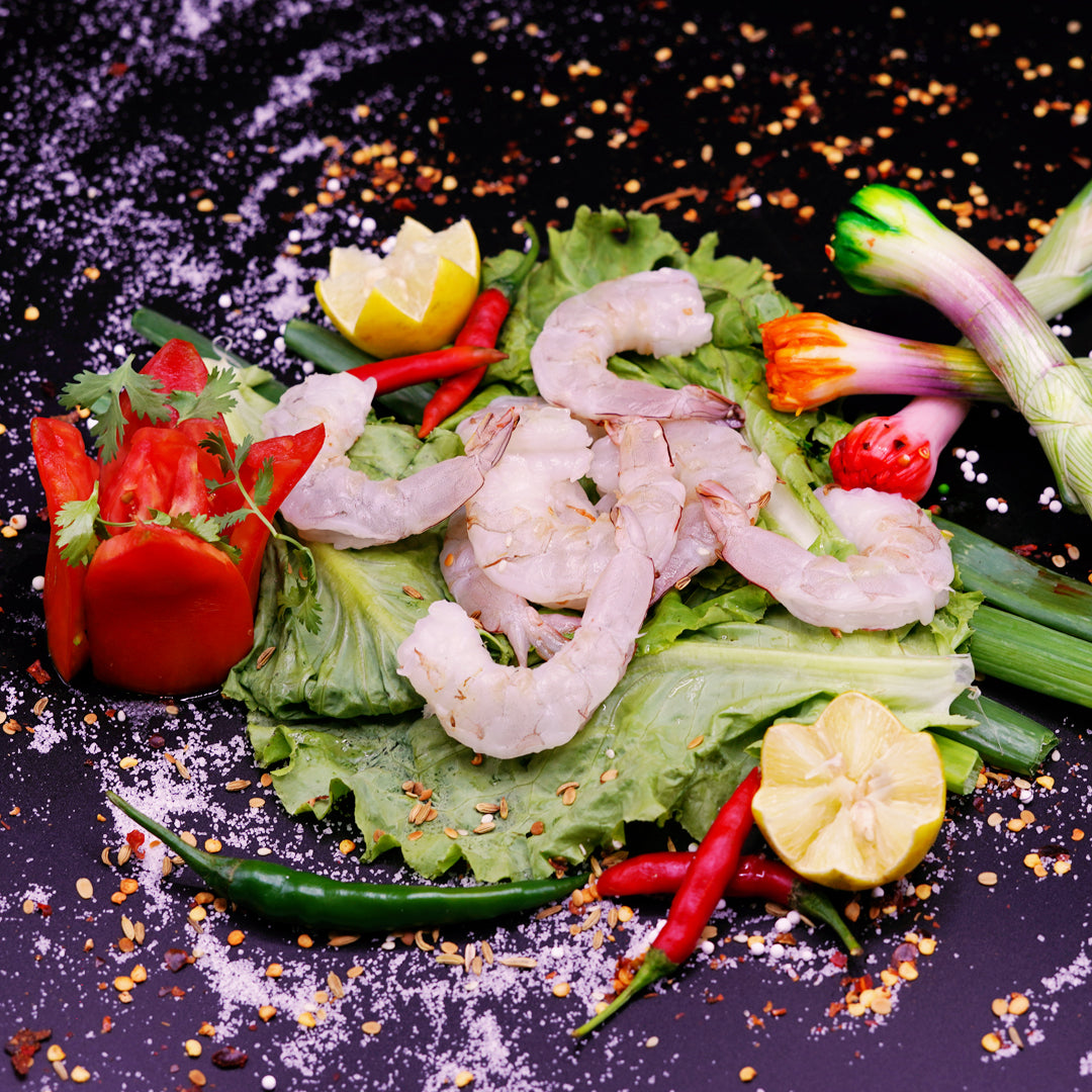 1 KG Large Peeled Prawns (Frozen)